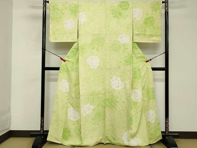 平和屋着物■上質な小紋 舞花文 正絹 逸品 DABF9650cd