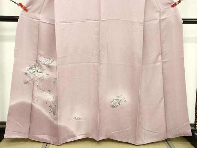 平和屋着物■訪問着 絵巻花文 暈し染め そごう百貨店扱い 正絹 逸品 DABF9663cd