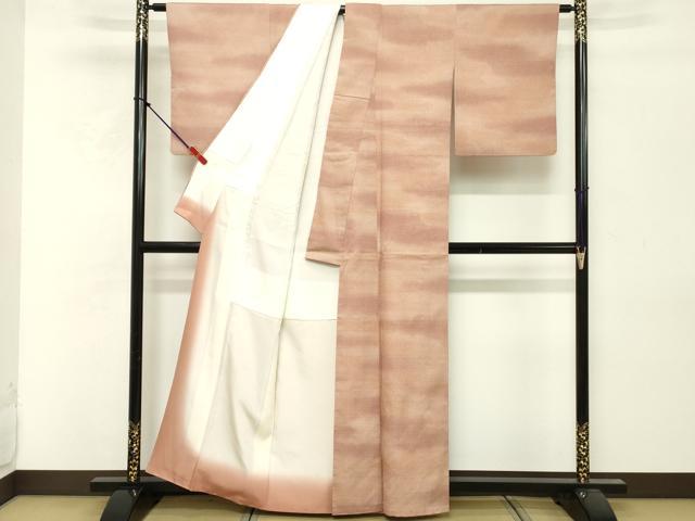 平和屋着物■上質な小紋 霞文 正絹 逸品 DABF9670cd