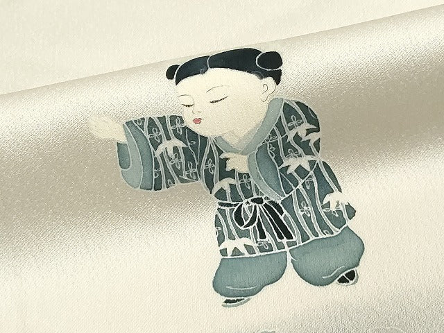 平和屋着物■訪問着 作家物 童子遊び 暈し染め 正絹 逸品 DABF9689cd