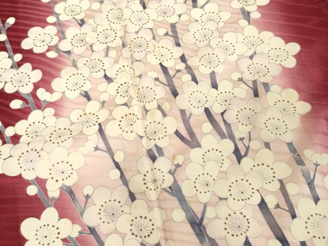 平和屋着物■豪華振袖 駒刺繍 枝梅文 暈し染め 銀彩 やまと誂製 正絹 逸品 DABF9692cd