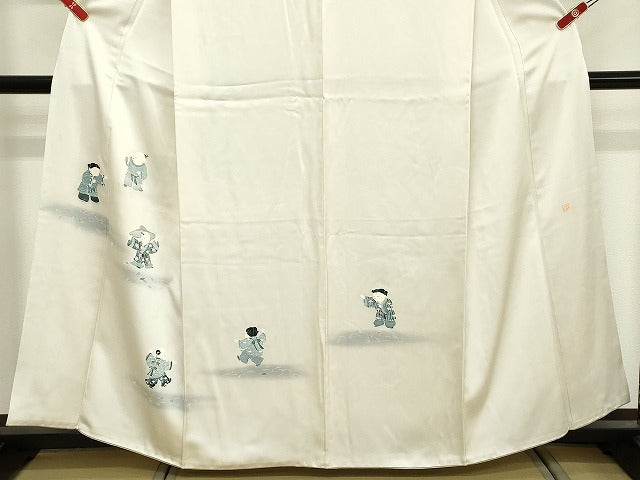平和屋着物■訪問着 作家物 童子遊び 暈し染め 正絹 逸品 DABF9689cd