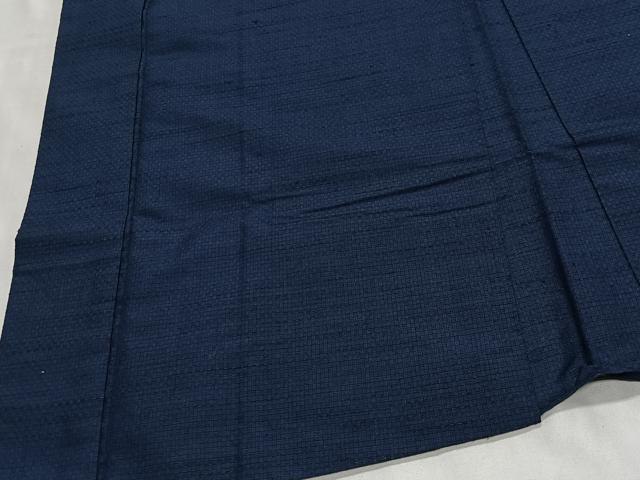 平和屋着物∞男性 長羽織 紬地 網代織 正絹 逸品 CABG3905ua