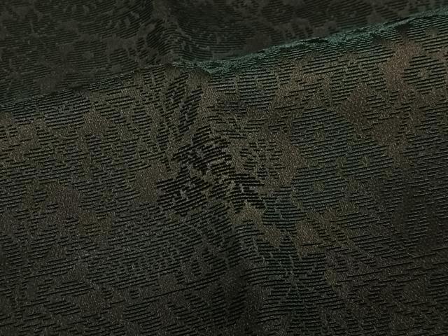 平和屋着物∞道行コート 輪奈ビロード 草花文 ロング丈 正絹 逸品 CABG3904ua