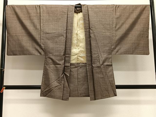 平和屋着物∞男性 羽織 本場大島紬 9マルキ 正絹 逸品 CABG3901ua