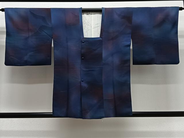 平和屋着物∞道行コート 作家物 霞文 暈し染め 正絹 逸品 CABG3902ua