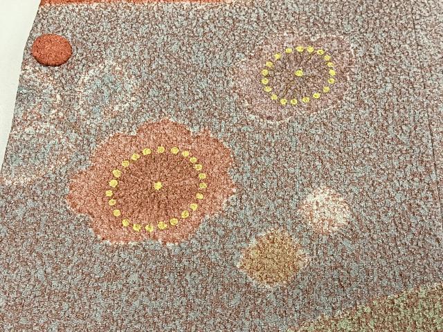 平和屋着物∞道行コート 流水花文 正絹 逸品 CABG3913ua