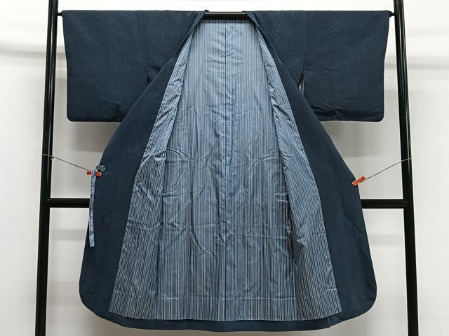 平和屋着物∞道行コート 輪奈織 霞文 ロング丈 正絹 逸品 CABG3943ua