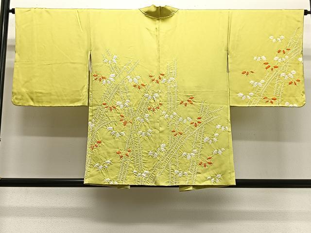 平和屋着物∞羽織 総絞り 笹竹文 正絹 逸品 CABG3936ua