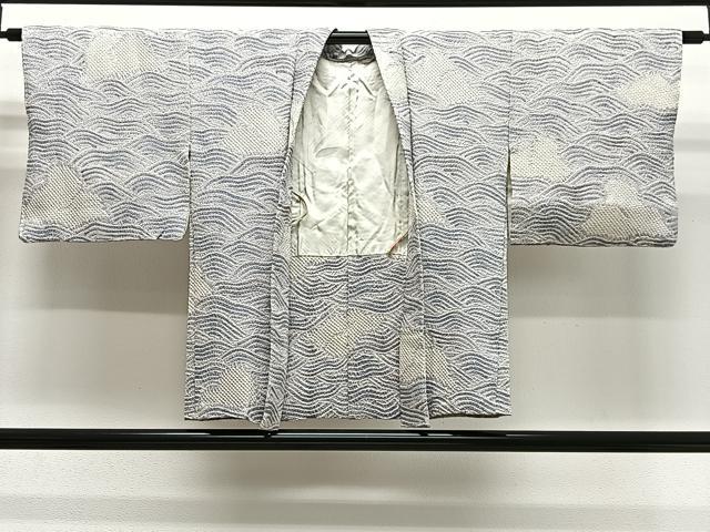 平和屋着物∞羽織 総絞り 立波文 正絹 逸品 CABG3938ua