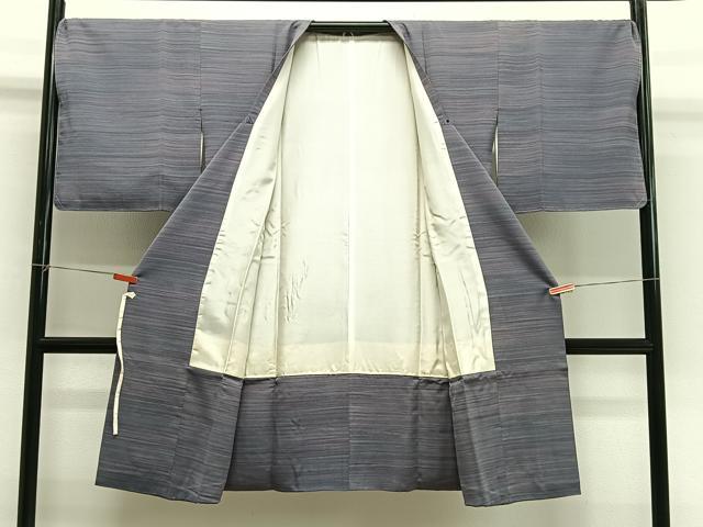 平和屋着物∞道行コート 霞文 ロング丈 正絹 逸品 未使用 CABG3925ua