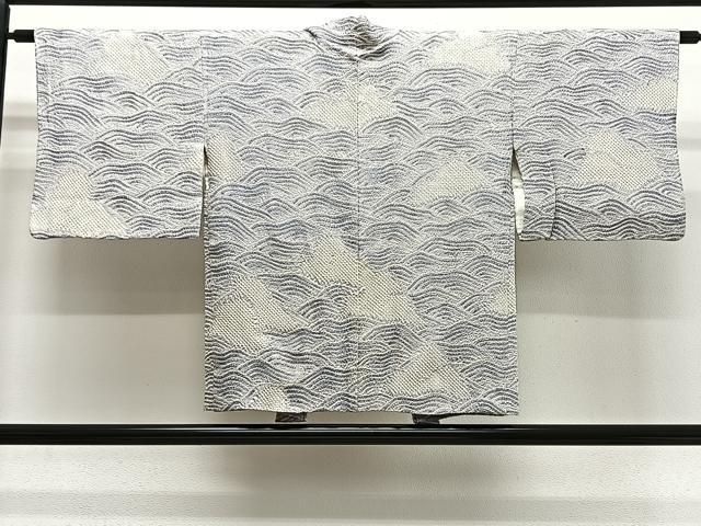 平和屋着物∞羽織 総絞り 立波文 正絹 逸品 CABG3938ua