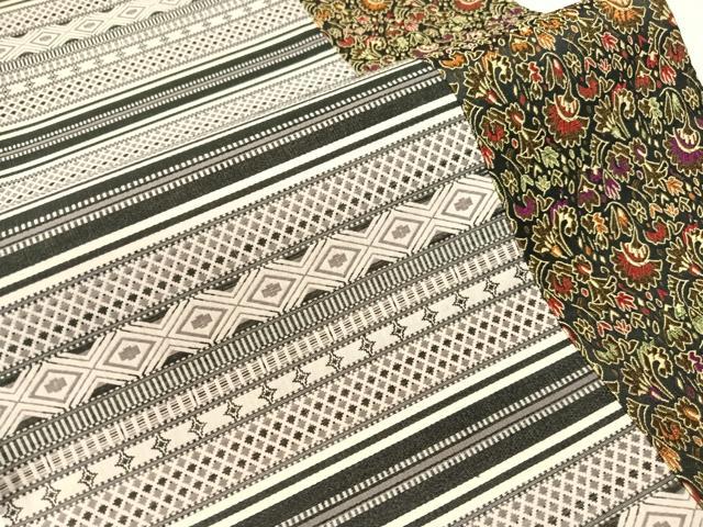 平和屋着物●全通柄袋帯 切嵌 更紗吉祥間道 日本製 正絹 逸品 未使用 CABG7929vp