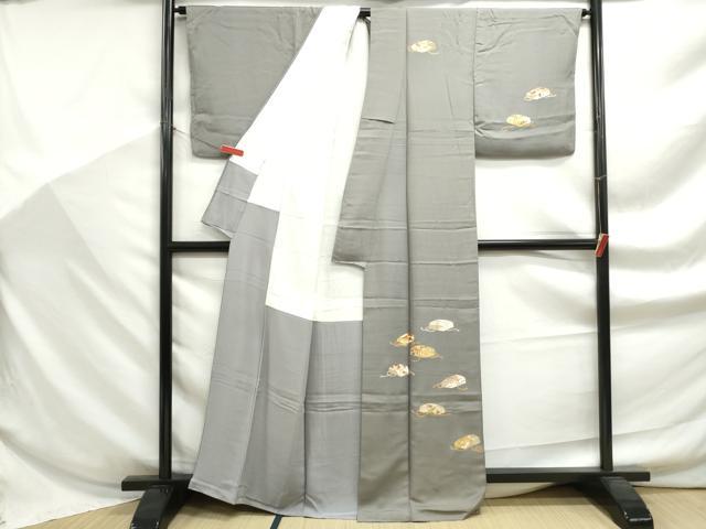平和屋着物■訪問着 駒刺繍 花文箱文 金彩 正絹 逸品 DABF9184qa