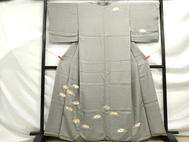平和屋着物■訪問着 駒刺繍 花文箱文 金彩 正絹 逸品 DABF9184qa