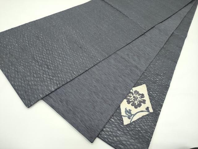 平和屋着物▽太鼓柄袋帯 スリーシーズン 春夏秋 すくい織 花唐草菱文 正絹 逸品 CABG7469rv