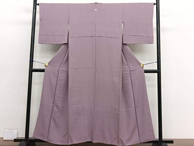 平和屋着物■上質な色無地 紋意匠 鴇浅葱色 正絹 逸品 BAAX2687hv