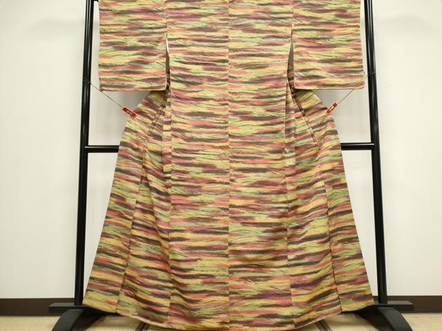 平和屋着物■上質な紬 霞文 正絹 逸品 CABH0826ou