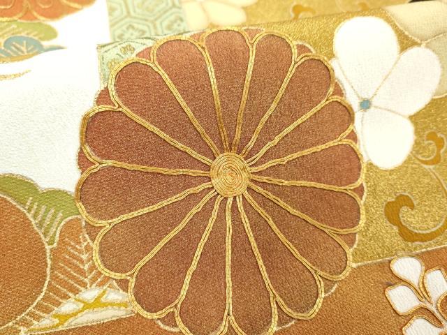 平和屋着物■豪華黒留袖 駒刺繍 桐花文 金彩 正絹 逸品 DABF9777cd