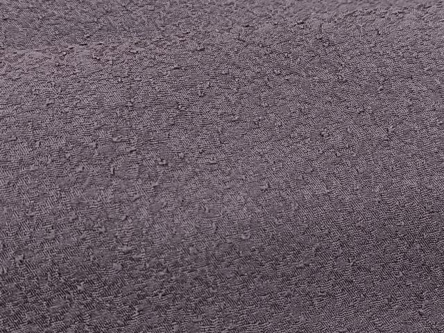 平和屋着物●本草木染作家 瑞寶 色無地 紋意匠 滅紫色 正絹 逸品 未使用 BAAX3482yc