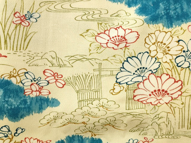 平和屋本店■着物 小紋 単衣 まとめて 20点 鶴 更紗 花柄 暈し染め 手描き 洗える着物 和服 ハンドメイド リメイク 未使用品あり se4107