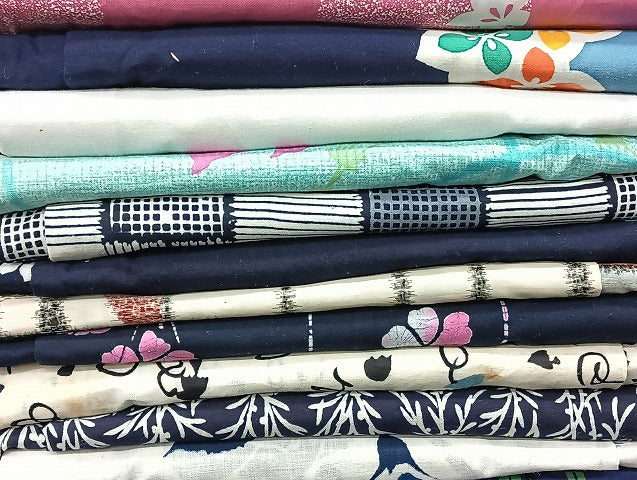 平和屋着物■浴衣 まとめて 45点 紫陽花 菖蒲 花柄 暈し染め など 着用可能多数 未使用品あり mmm1054