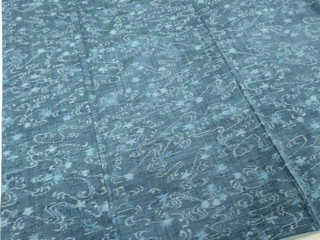 平和屋着物■上質な紬 背抜き仕立て 流水文 正絹 逸品 DABF9808cd