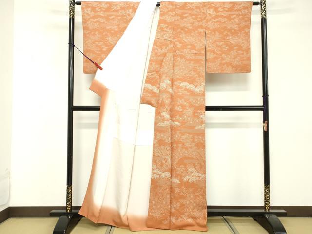 平和屋着物■訪問着 流水花文 正絹 逸品 DABF9804cd