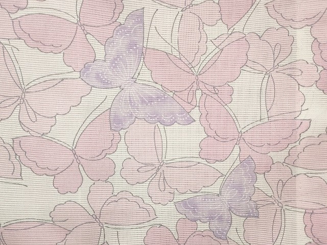 平和屋本店■夏物 小紋 絽 紗 洗える着物 まとめて20点 蝶 花柄 着用可能多数 se4114