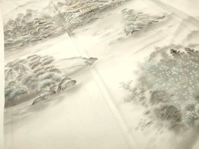 平和屋着物▽訪問着 単衣 作家物 手描き 京百景 暈し染 正絹 逸品 DABF2679fe