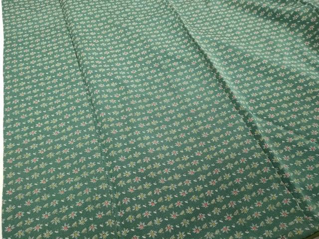 平和屋着物■上質な小紋 舞花文 鬼しぼ縮緬 正絹 逸品 DABF9869cd