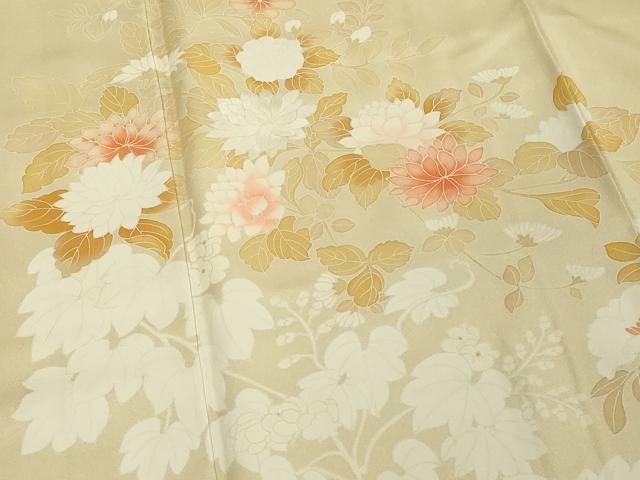 平和屋着物■訪問着 刺繍 枝花文 正絹 逸品 DABF9846cd