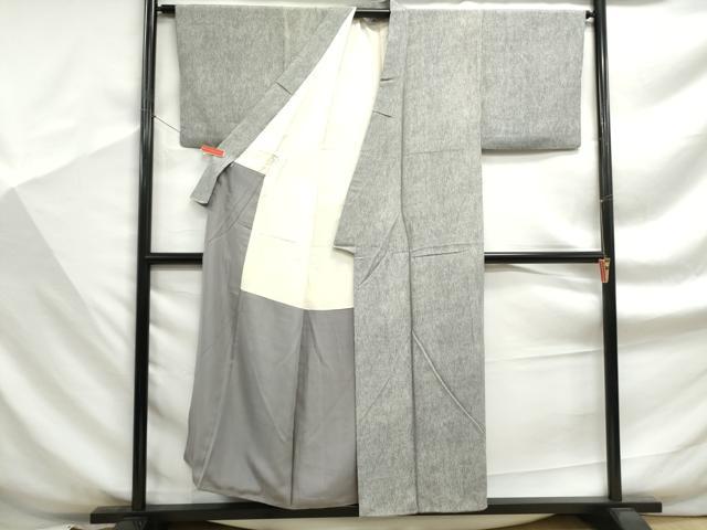平和屋着物■江戸小紋 よろけ縞 高島屋扱い 正絹 逸品 DABF9309qa