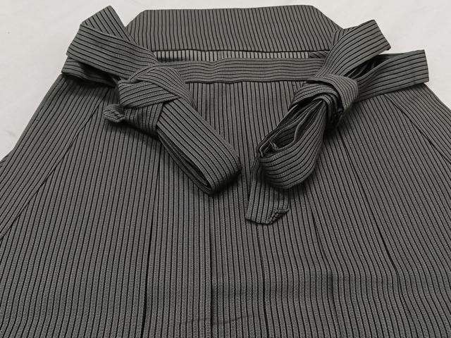 平和屋着物*夏物 男性 行灯袴 縦絽 縞 正絹 逸品 CABH5214xi