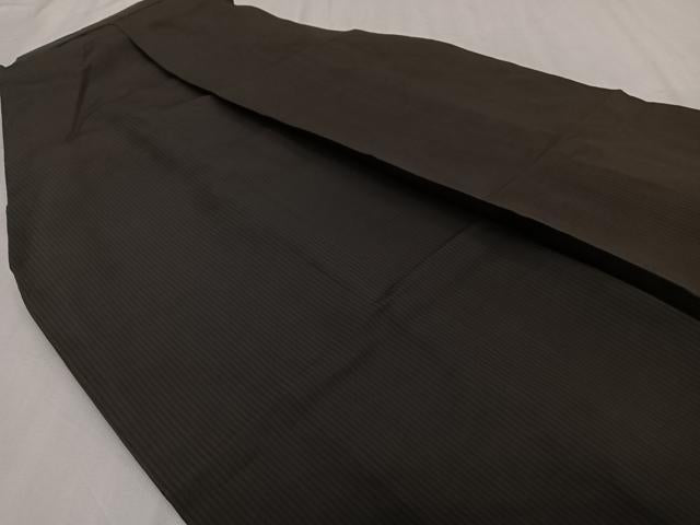 平和屋着物*夏物 男性 行灯袴 縞 正絹 逸品 CABH5227xi