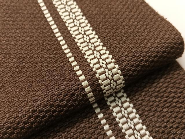 平和屋着物●男性 本場筑前博多織 角帯 吉祥間道 正絹 逸品 CABG8000vp