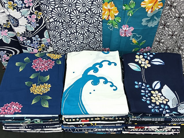 平和屋着物■浴衣 まとめて 45点 蝶 紫陽花 花柄 七宝 立波 型染め など 着用可能多数 未使用品あり mmm1073