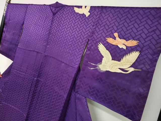 平和屋着物●アンティーク 大正ロマン 訪問着 飛鳥文 正絹 逸品 DABF1722ud