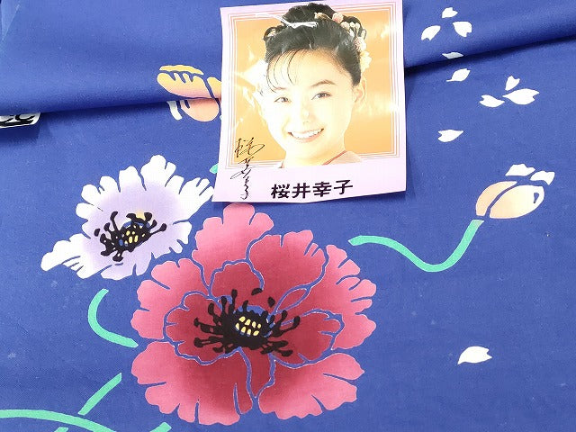 平和屋本店■浴衣反物 まとめて 45点 花柄 夏すがた 江戸ゆかた 桜井幸子 綿絽 など 全て未使用 ppp3739
