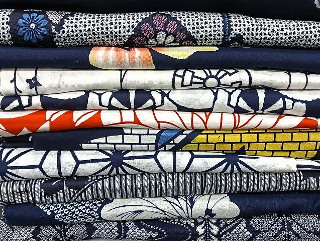 平和屋着物■浴衣 まとめて 45点 蝶 花柄 七宝 綿紅梅 型染め 暈し染め など 着用可能多数 未使用品あり mmm1082