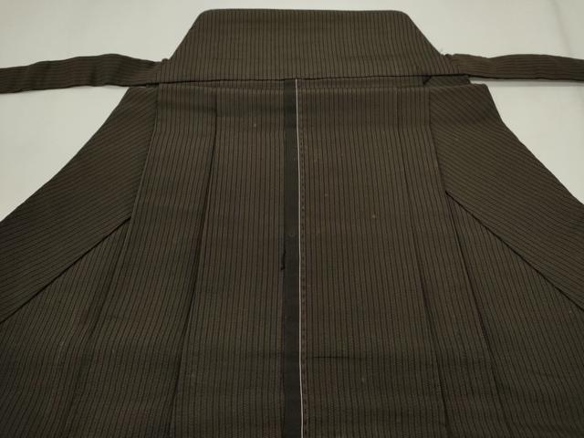 平和屋着物■男性 行灯袴 縞 正絹 逸品 CABG2337ze
