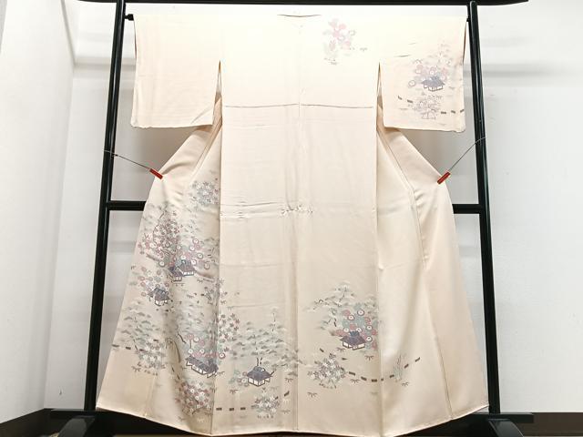 平和屋着物■訪問着 風景文 正絹 逸品 CABG6796xe