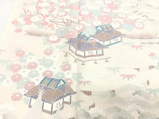 平和屋着物■訪問着 風景文 正絹 逸品 CABG6796xe