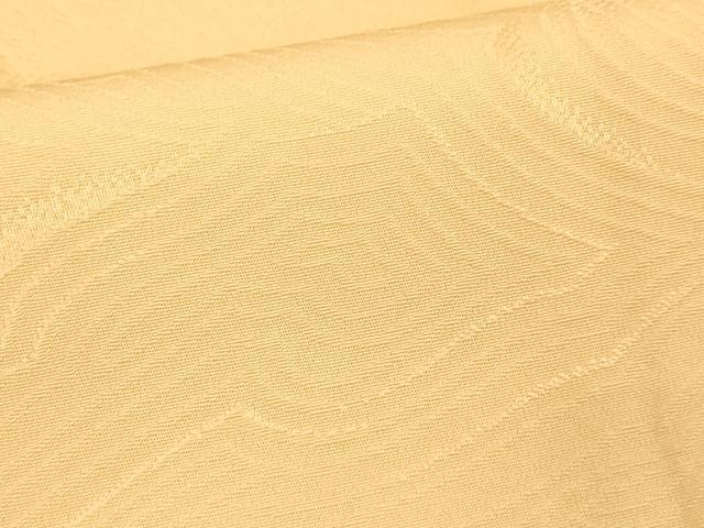 平和屋着物■上質な色無地 流水地紋 卵色 正絹 逸品 DABF9885cd