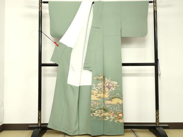 平和屋着物■豪華色留袖 鼓花文 金銀彩 正絹 逸品 DABF9883cd