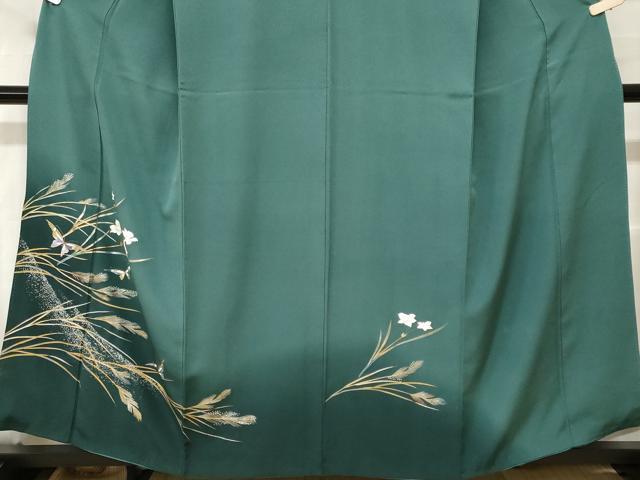 平和屋着物■訪問着 花蝶文 暈し染め 金銀彩 正絹 逸品 CABH0254ev