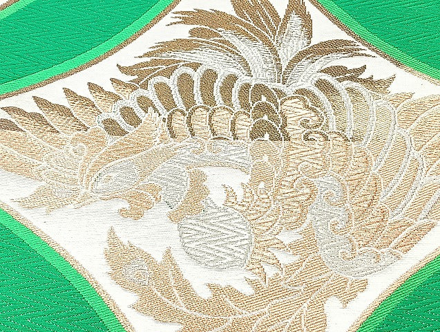 平和屋着物■袋帯 西陣 まとめて100点 鳳凰 向かい鶴 向かい尾長鳥 蝶 更紗 花柄 楽器 七宝 正倉院 金銀糸 未使用品あり 全て正絹 mmm1088