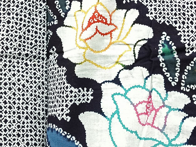 平和屋着物■浴衣 まとめて 45点 紫陽花 薔薇 花柄 型染め 暈し染め 金彩 など 着用可能多数 未使用品あり mmm1094