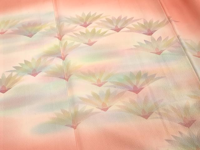 平和屋着物■訪問着 草葉文 暈し染め 正絹 逸品 DABF9928cd