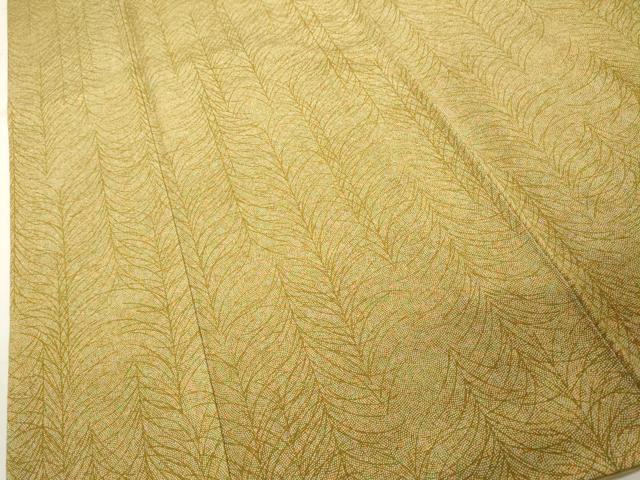 平和屋着物■上質な小紋 鮫小紋柄 草葉文 正絹 逸品 DABF9945cd